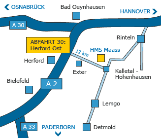 Anfahrtsbeschreibung ins Kalletal